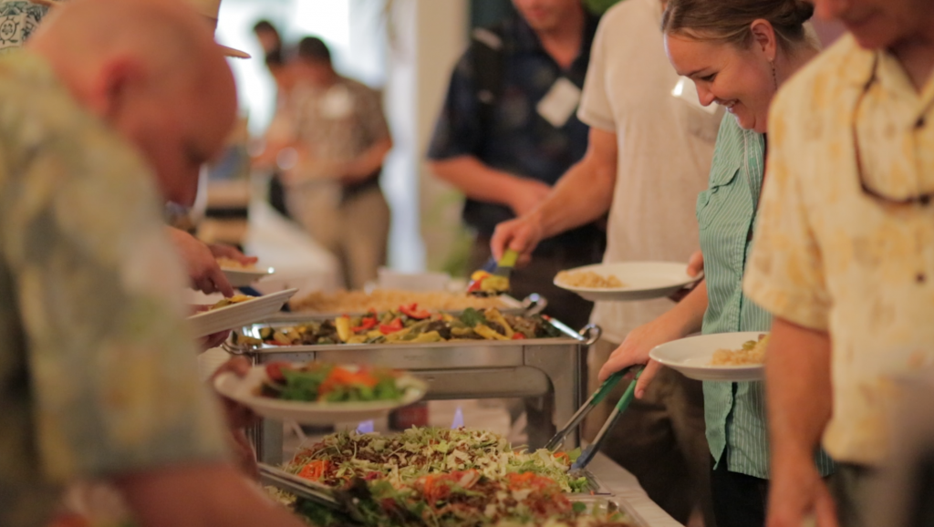 More than 1200 plant-based vegan meals were made for the University of Hawaii Sustainability Summit 2015.